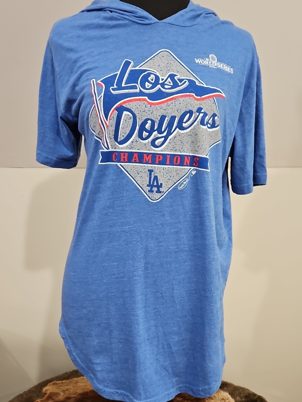 Majestic Threads Uni Sex Los Doyers/ Los Angeles Dodgers Hoodie 2024 Champions S